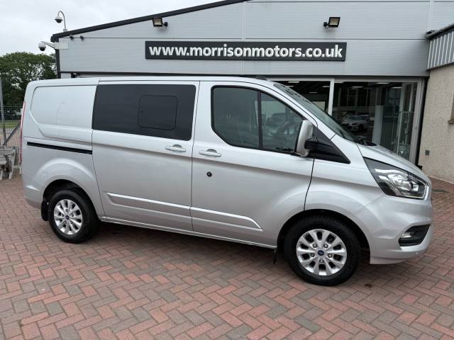 Ford Transit Custom 2.0DCiV 130 Limited Auto Double Cab Panel Van Diesel Met Silver